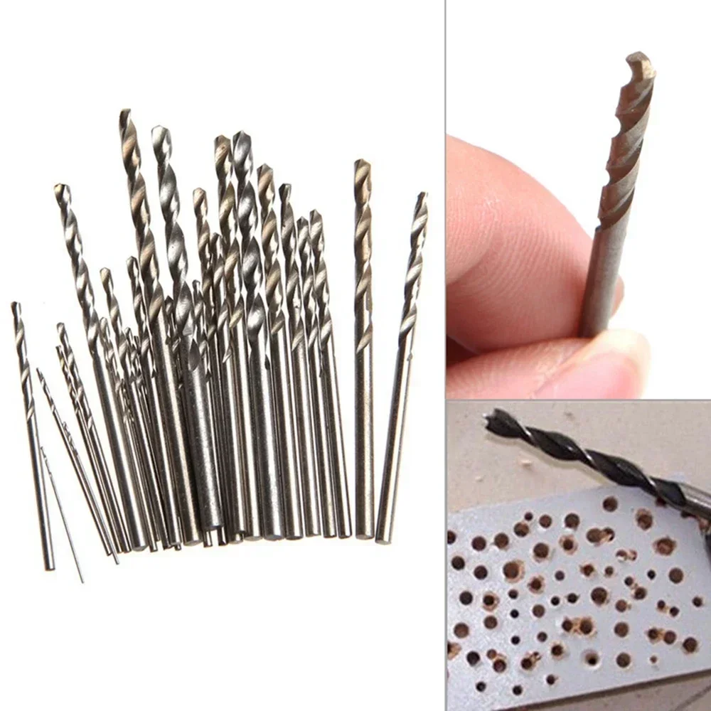 10 Chiếc Micro HSS Twist Khoan Thẳng Vỏ Auger Bit Cho Điện Khoan Tùy Chọn 1 1.5 2 2.5 2.8 3 3.2 3.5 4 4.5 5 Mm