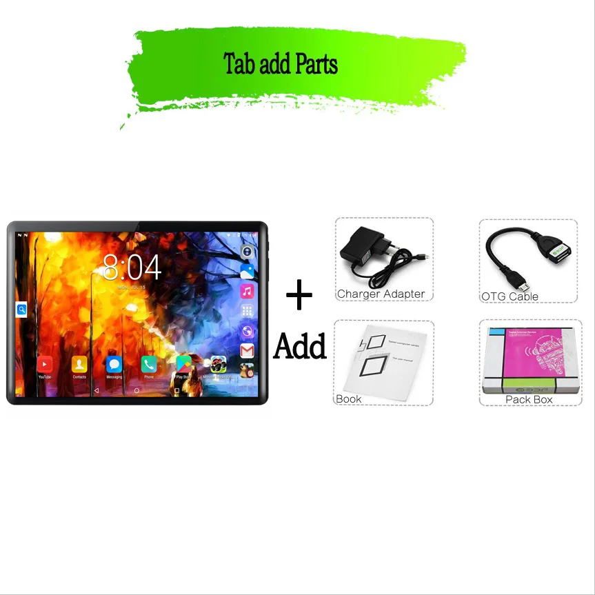 Tableta S10 de 10 pulgadas, dispositivo con tarjeta SIM Dual, red WIFI, llamadas, Bluetooth, Android 11, Google Play, 2024 mAh, novedad de 5000