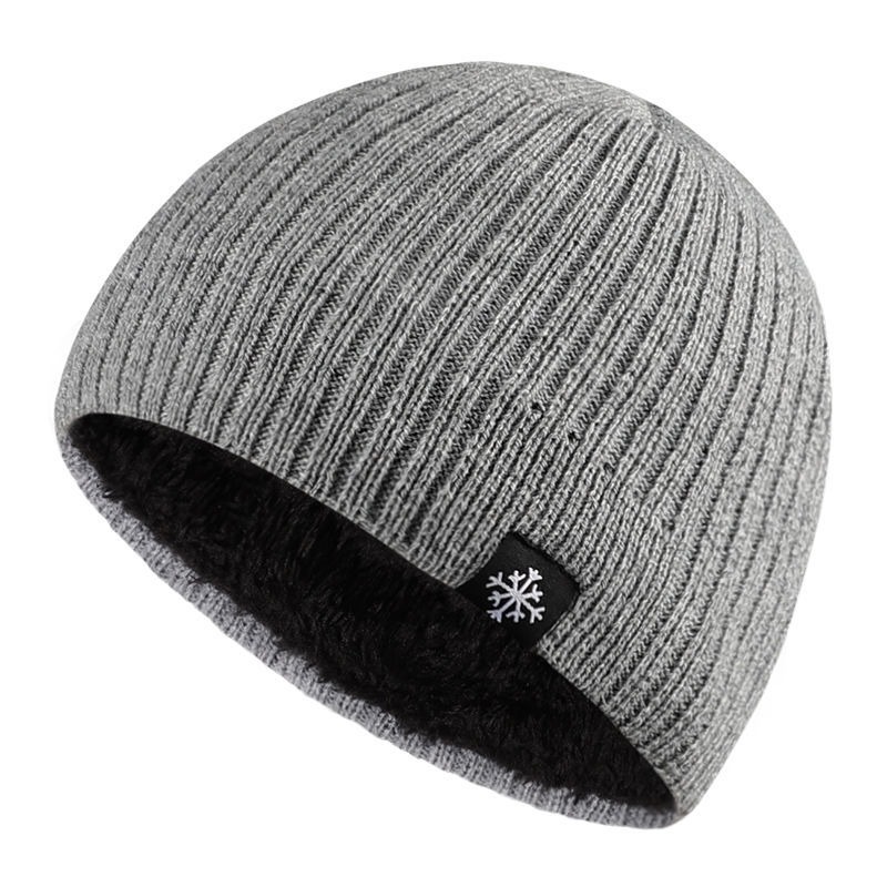 Autumn/Winter Fleece Thick Knitted Thermal Blend Hat