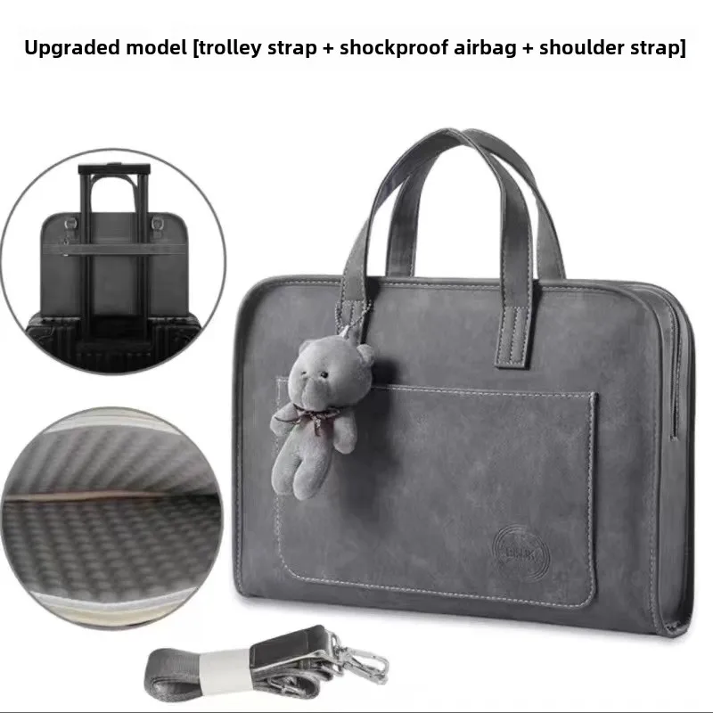 Large Capaci Cuter Bag Anti-Fall oproof Thiened Handheld Crossbody Suitable for  Laptop Simple Design