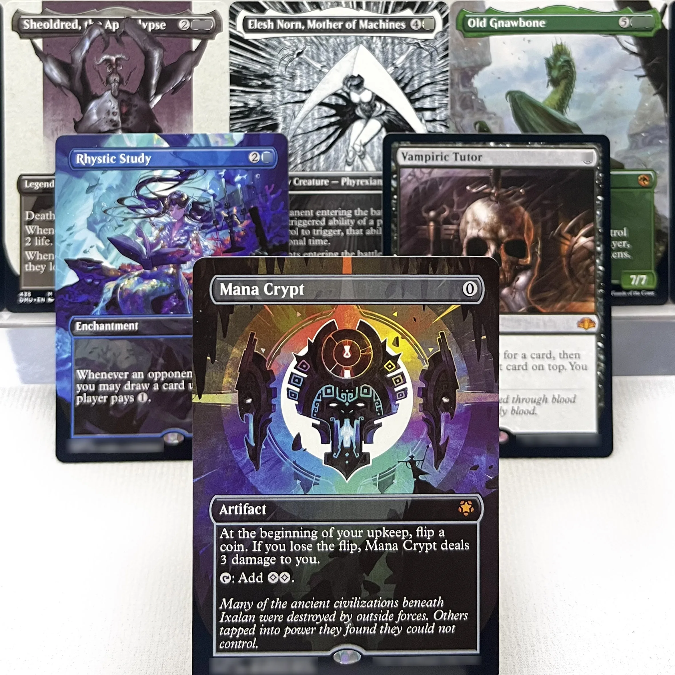 ONE ELD AFR MID HOLO12-I01 Tcg cartões mágicos proxy Sheoldred, o Apocalipse Estudo Rolítico Tutor Vampiric Advogando Tithe reunir