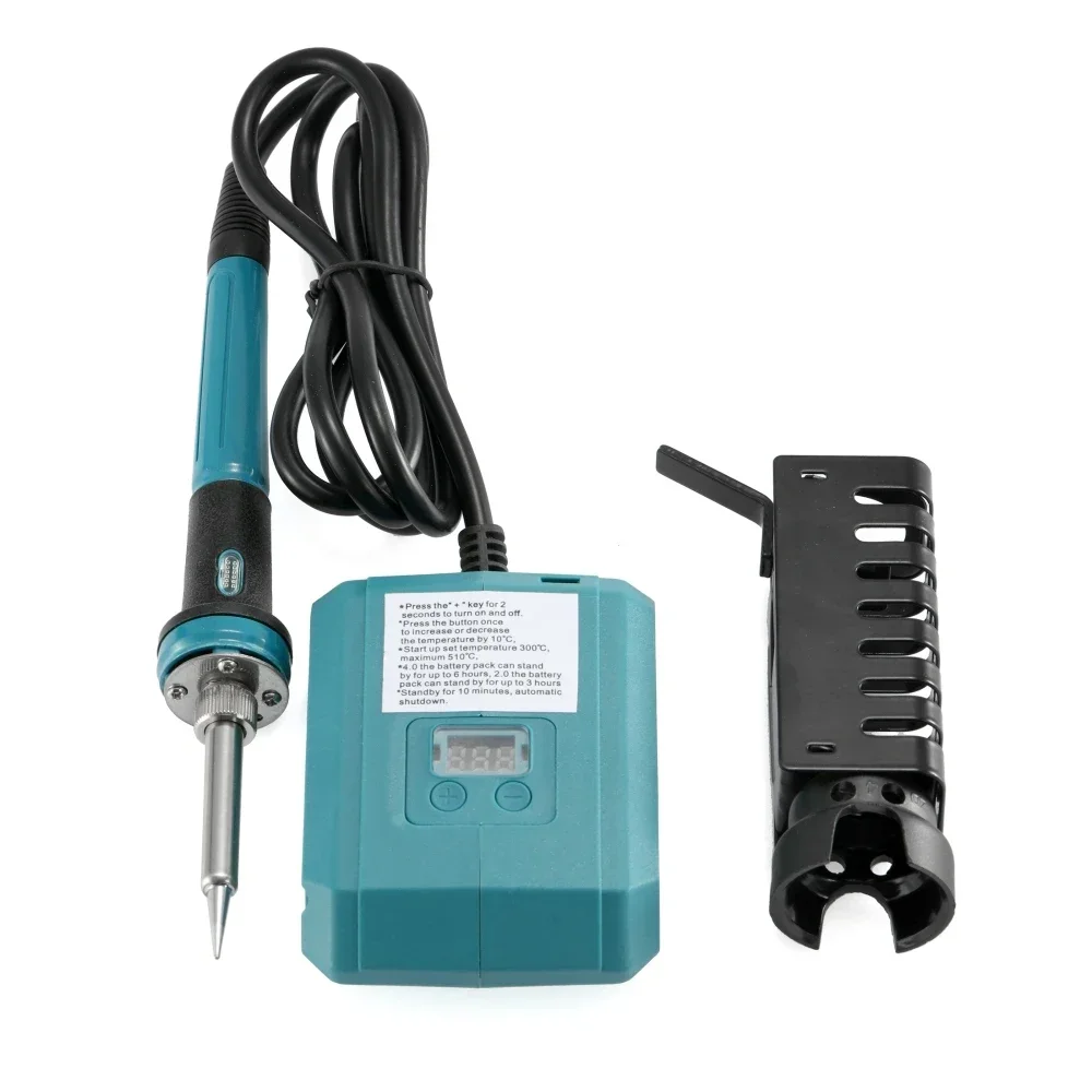 สําหรับ Makita 20V แบตเตอรี่ 60W หัวแร้งไฟฟ้าไร้สายเชื่อมเครื่องมือไฟฟ้า 300-500 ℃   ปรับอุณหภูมิได้เร็วความร้อน