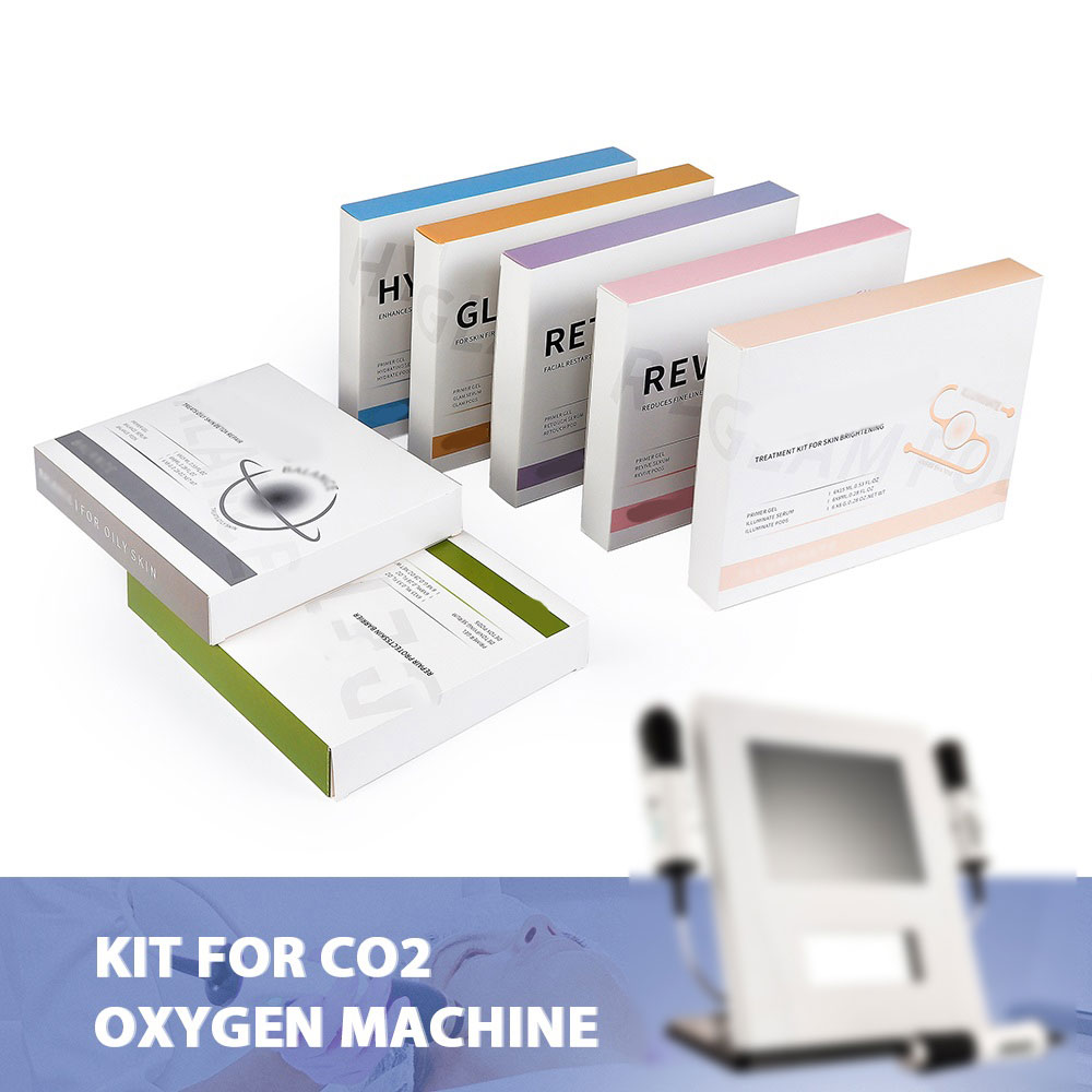 Facial SPA CO2 Bubble Oxygen Beauty Machine CO2 Pods Serum Gel Skin Care Hydration CO2 Oxygen Pods Exfoliator Kits