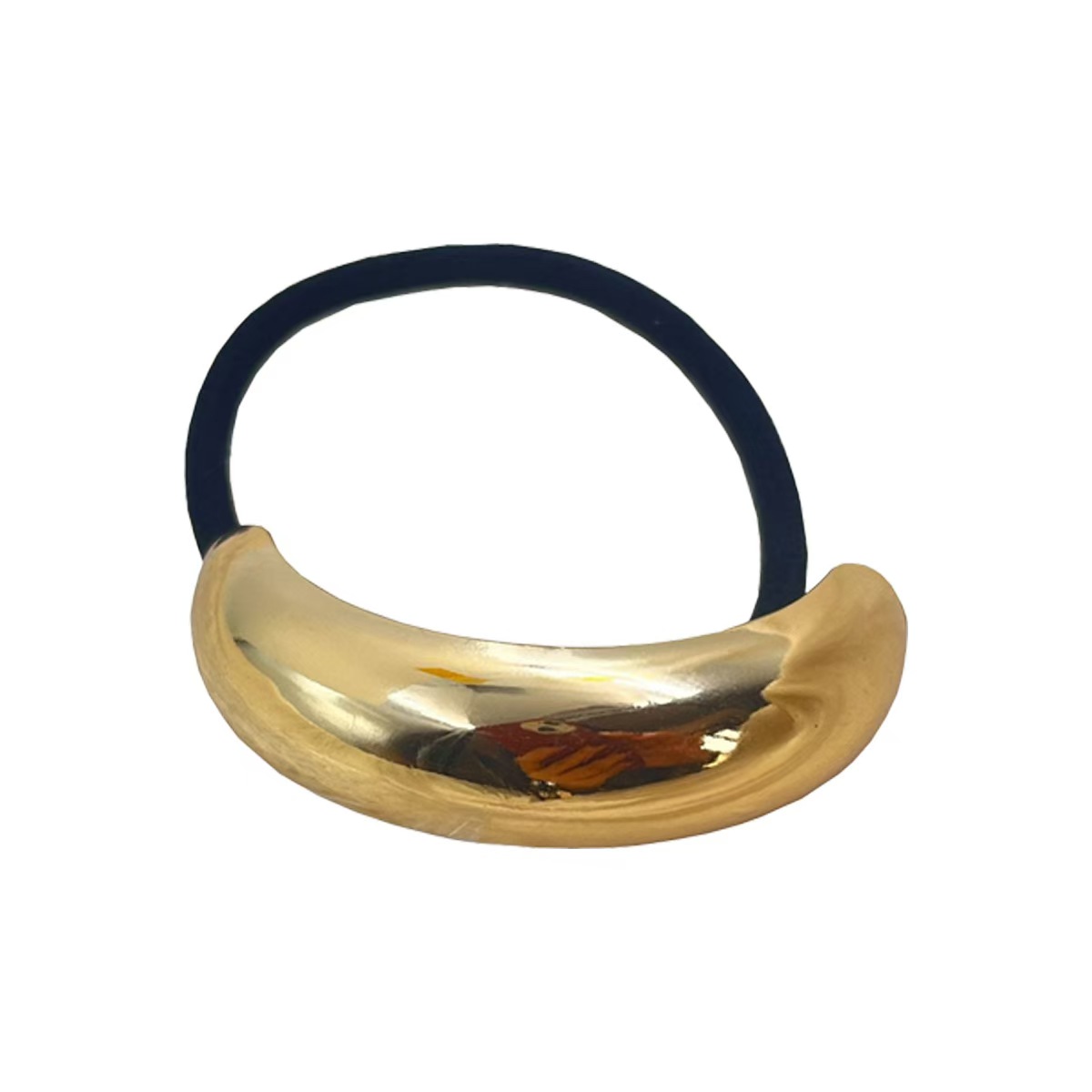 Moda coreana quente metal irregular dupla camada faixas de cabelo corda feminina bandana elástica hairband rabo de cavalo titular acessórios para o cabelo