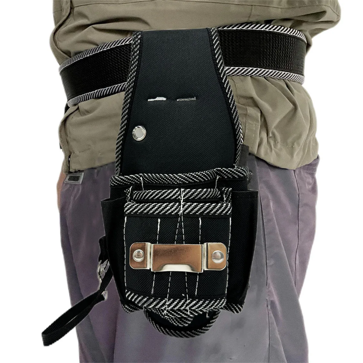 9-in-1 hochwertiger Werkzeug-Hüfttaschengürtel, Utility-Kit-Halter, 600D-Nylongewebe, Toolkit, Elektriker, Hüfttasche, Tasche