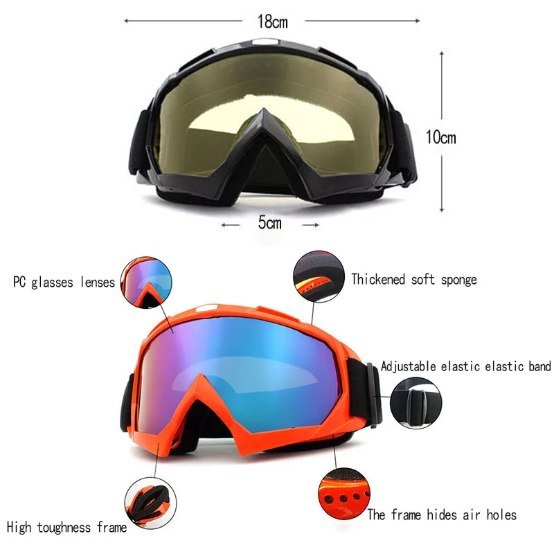 สเปรย์ทาสีรุ่น off-road รถจักรยานยนต์กลางแจ้งกันฝุ่น windproof goggles vintage Harley moto รีไซเคิล goggles หมวกกันน็อค Goggles