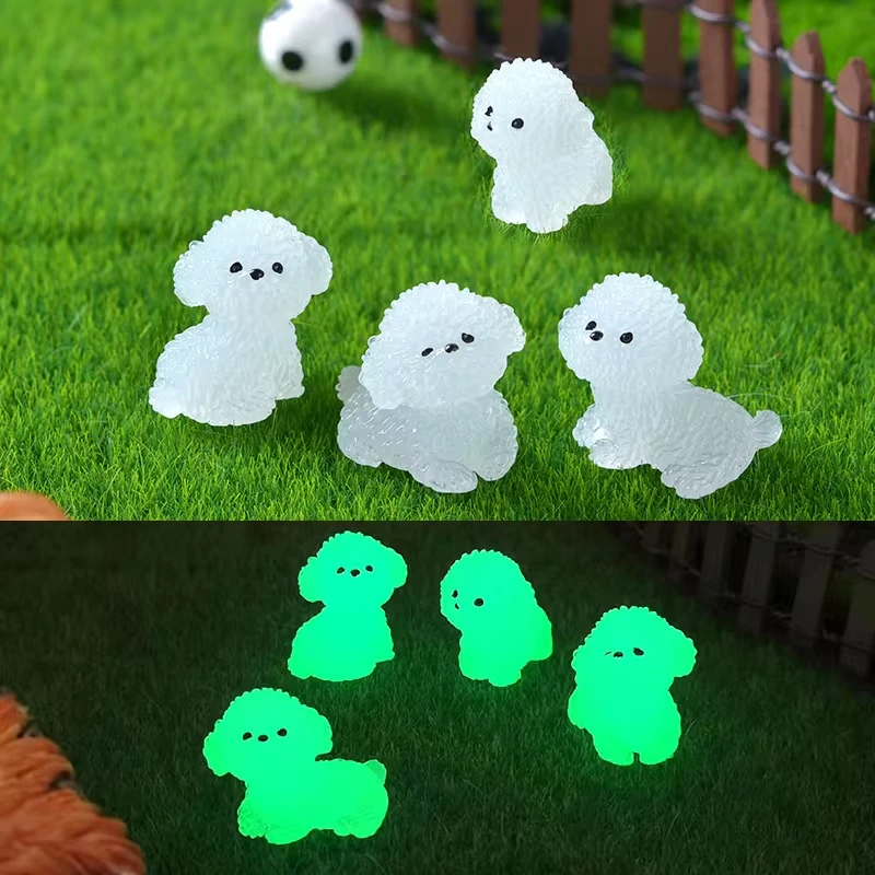 4Pcs/Set Luminescence 3D Cute Puppy Shoe Decoration Diy Shoes Charms Used For Clogs Sandals Perfect For Holiday Xmas Gifts