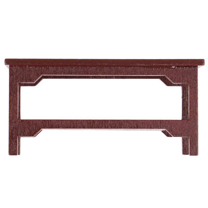 Mini muebles de casa de muñecas en miniatura, mesa de té de madera para sala de estar, muebles de decoración, juguete de juego de simulación para niños, 1:12