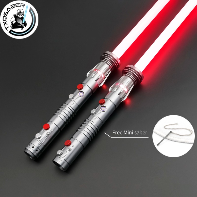 TXQSABER Special Edition Darth Maul Heavy Dueling Lichtschwert Bluetooth Steuerung Farben ändern Blaster Cosplay Laser Schwert Spielzeug