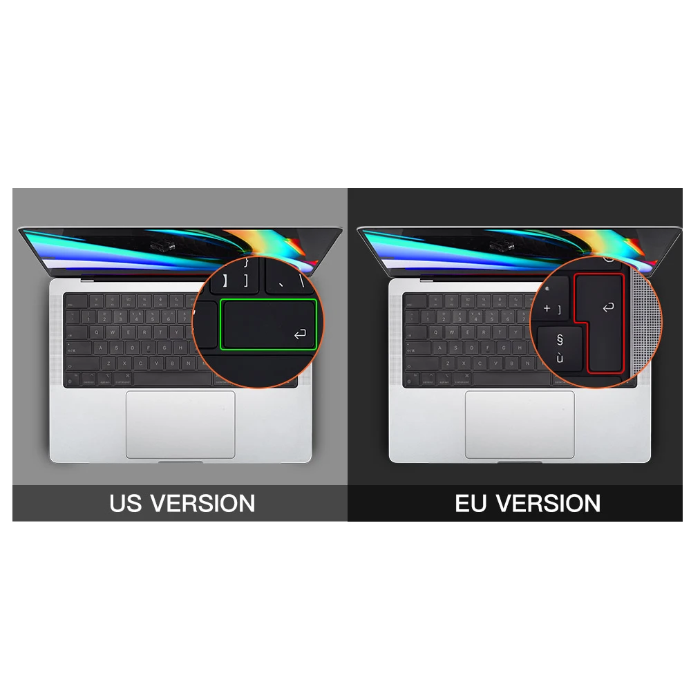 CaseBuy Premium-Silikon-Tastaturabdeckung, ultradünn, für MacBook Pro 14 16 Zoll M4 M3 M2 M1 Pro/Max, Air 15 Zoll 13,6 Zoll M3 M2, Cl