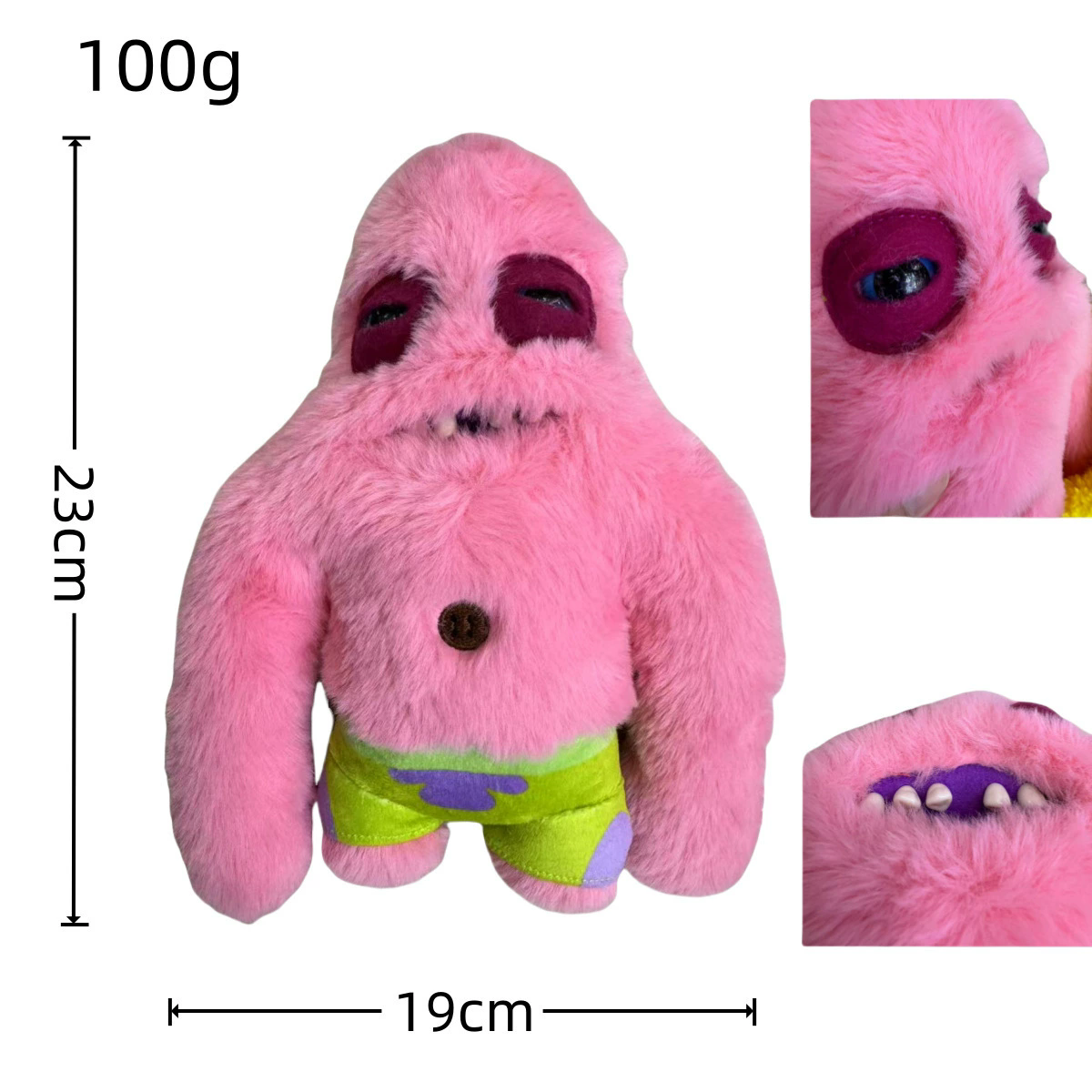 Bob Esponja Calça Quadrada Patrick Star Series Brinquedos de Pelúcia Pequenos Monstros Engraçado Feio Mostro Dente Aniversário Presente de Natal