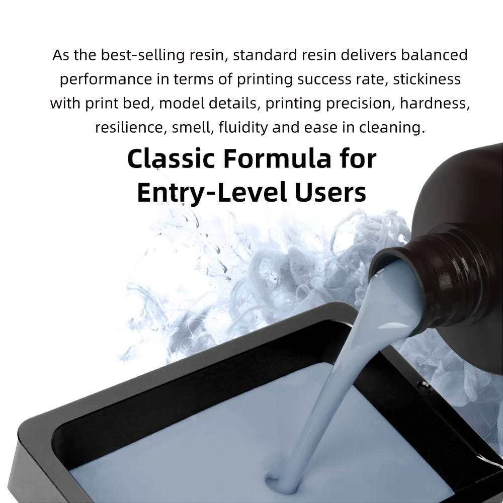Anycúbico 1kg/10kg resina padrão fotopolímero líquido 405nm resina uv para impressora 3d material de resina de impressão lcd para fóton mono