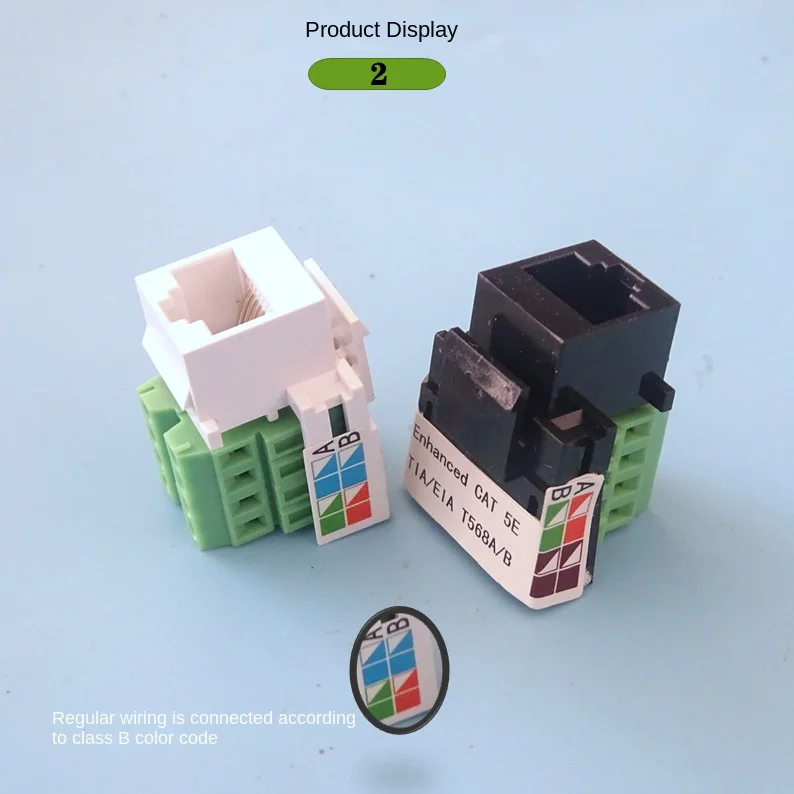 5 шт. RJ45 CAT5e Ethernet Keystone jack зажим проводной модульный настенный штекер, черный, белый