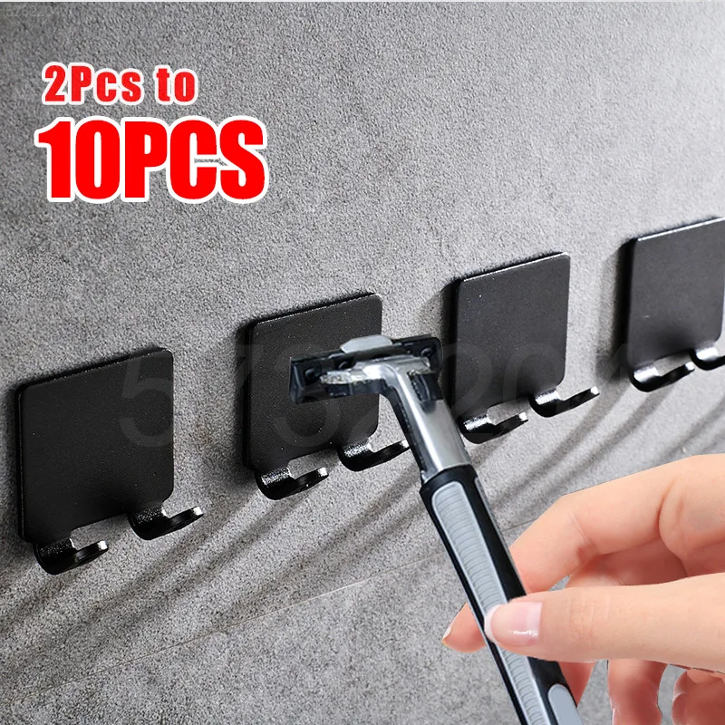 Shaving Razor Holder multi-function Men Shaving Shaver Storage Hook Wall Shelf Razor Rack Bathroom Kitchen Accessories Hooks