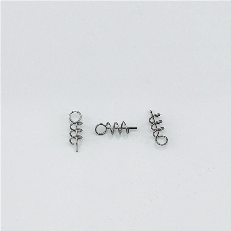 50 ชิ้นตกปลา pins ฤดูใบไม้ผลิ Twist Lock ตกปลาสกรู Centering Pin เข็มสลักคงที่สําหรับ Soft Lure เหยื่อหนอน