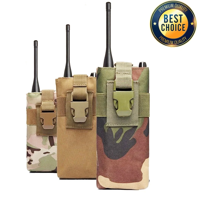 Taktische Molle Radio Walkie Talkie Tasche Wasser Flasche Halter Tasche Outdoor Sport Camping Radio Magazin Mag Tasche