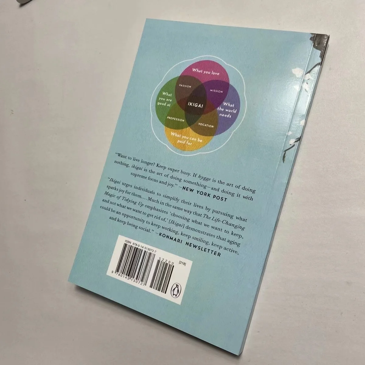 Ikigai大人のための日本の秘密の本、インスピレーションを与える本、セクターガルシア、幸せな健康、英語