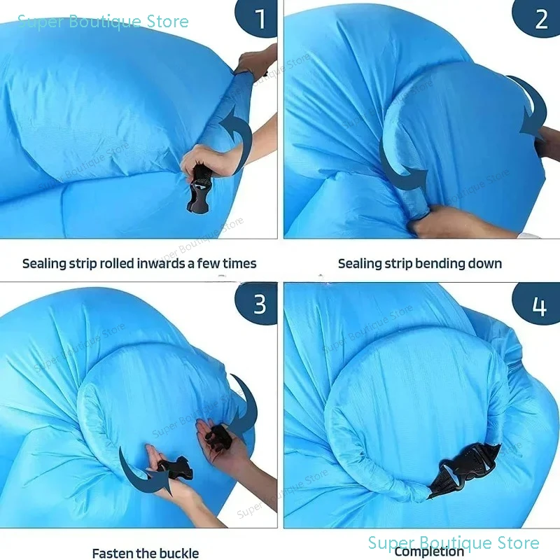 Chaise longue gonflable pliable à gonflage rapide, pour la Relaxation extérieure paresseuse, couches de canapé, meubles simples, pour la maison