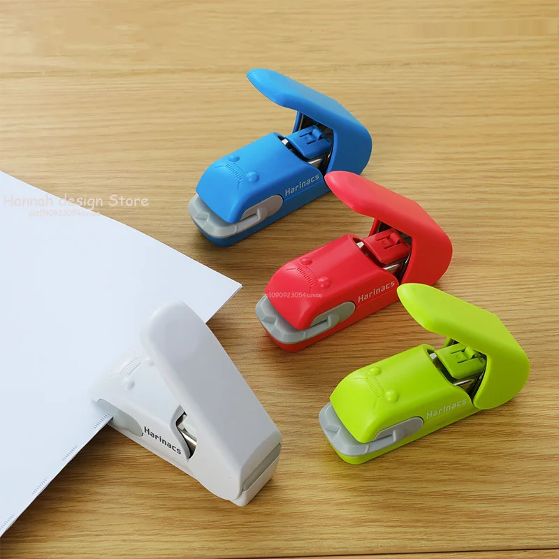 Hand-held Mini Safe Stapler without Staples Staple Free Stapleless 7 Sheets Capacity for Paper Binding Business School Office