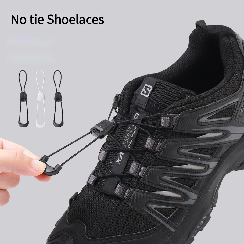Cordones sin cordones a la moda, cordones redondos para zapatos de tenis sin corbatas, zapatillas para correr al aire libre para niños y adultos, cordones, accesorios para zapatos