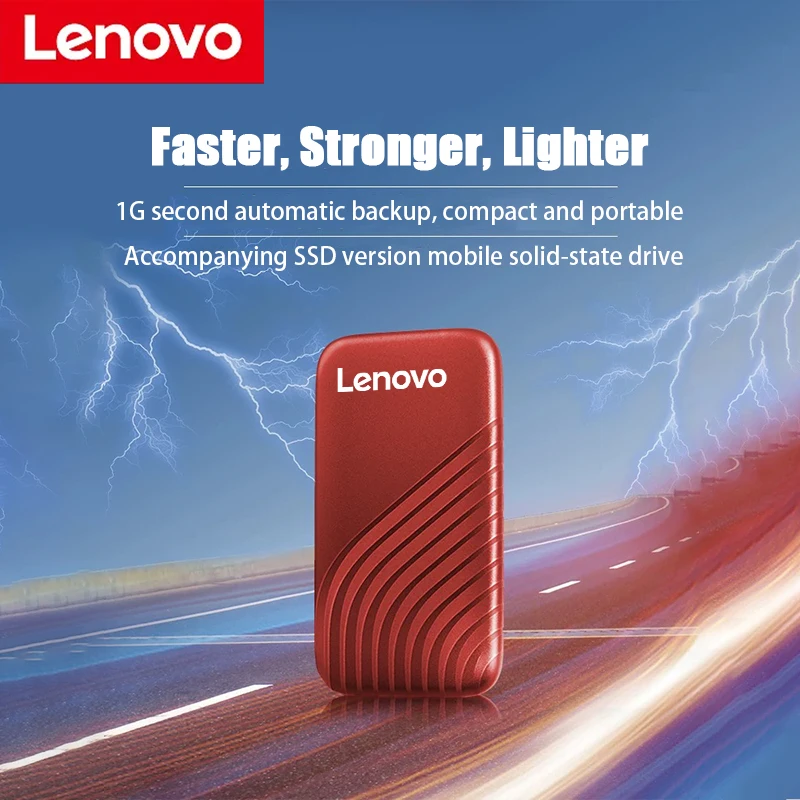 Original New Lenovo High-speed 128TB 16TB 8TB Portable SSD 2TB Portable External Solid State Hard Drive USB3.1 Interface Mobile