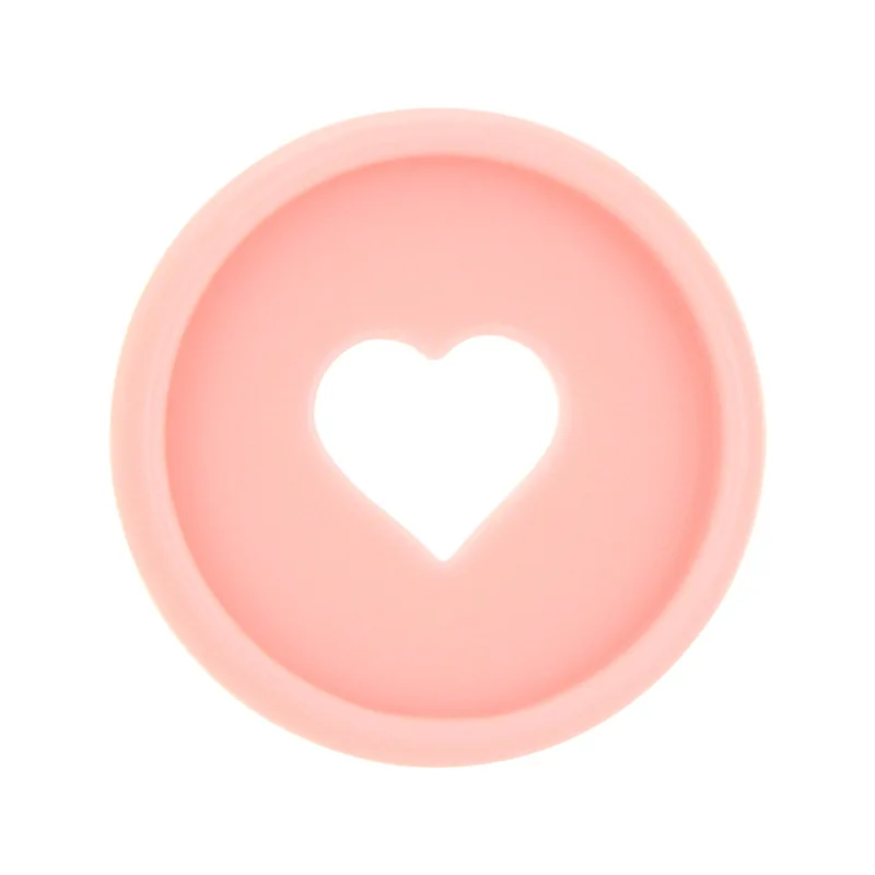 100pcs 28mm Mushroom Hole Loose-leaf Ring Notebook Album Data Book Plastic Transparent Heart Macaron Disc Discbound Discs