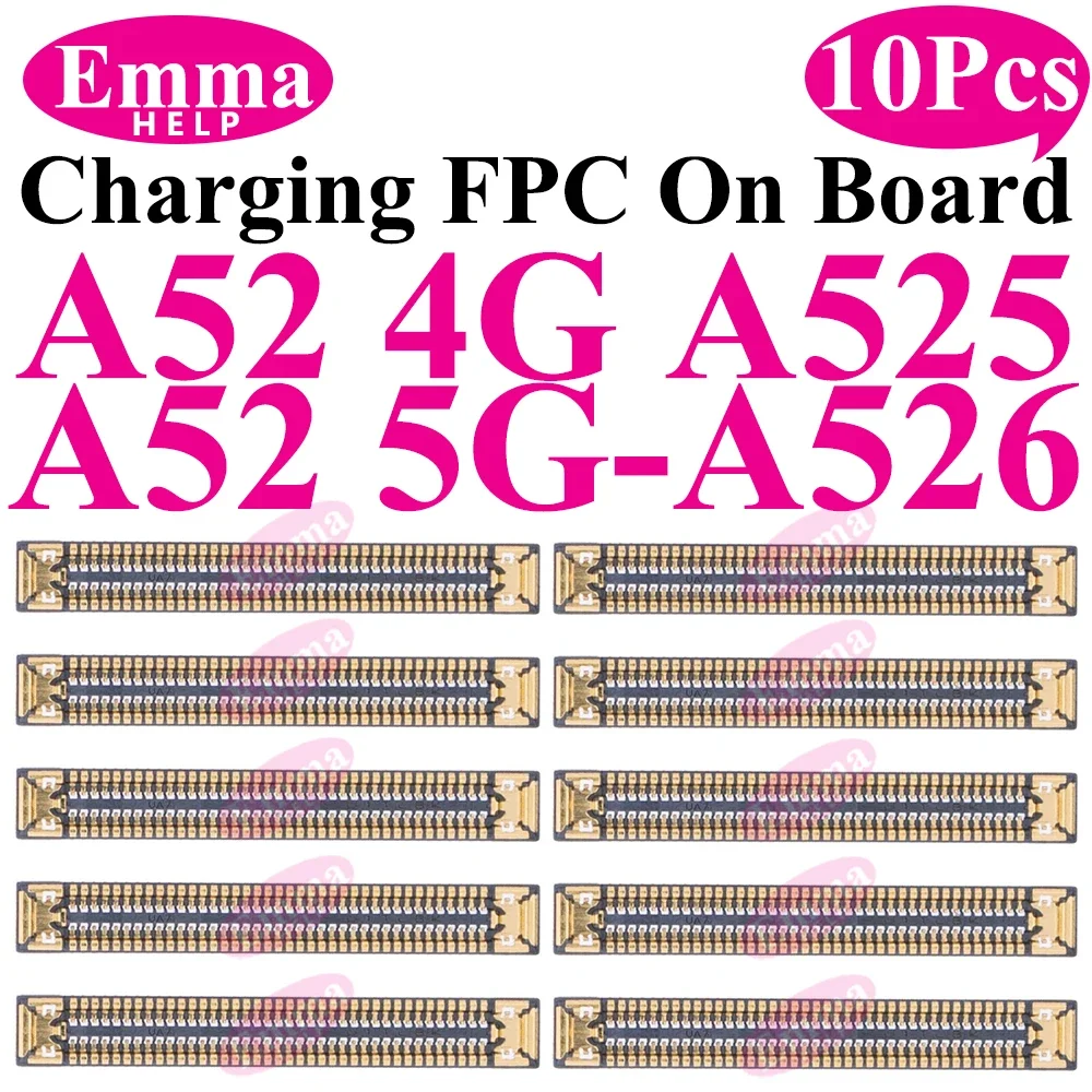 10 stücke USB Ladegerät Lade Port FPC Stecker 78Pin Für Samsung A33 A53 A23 A13 A73 A52 A32 A22 a12 A72 A02 A03 Stecker Auf Bord