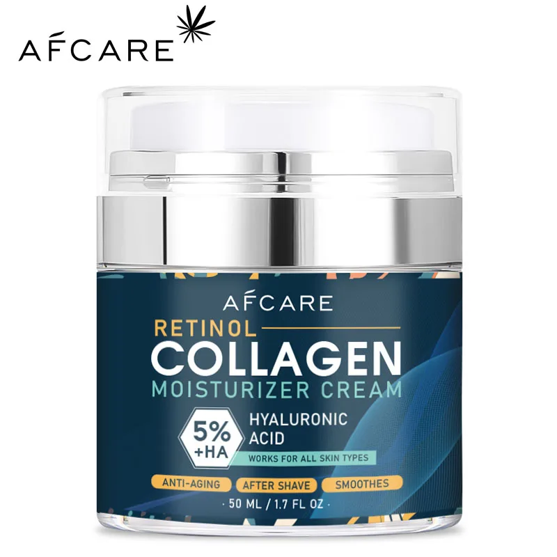 Instant Retinol Face Cream for Men Lifting Firming, removedor de rugas de colágeno, hidratante, clareamento, iluminar a pele