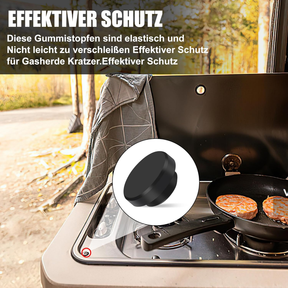 Bouchons en caoutchouc pour Smev Dometic, manchon à œillets, Support de plaque de cuisson, caravane, camping-car, Van, remorque, accessoires, 16 pièces/ensemble