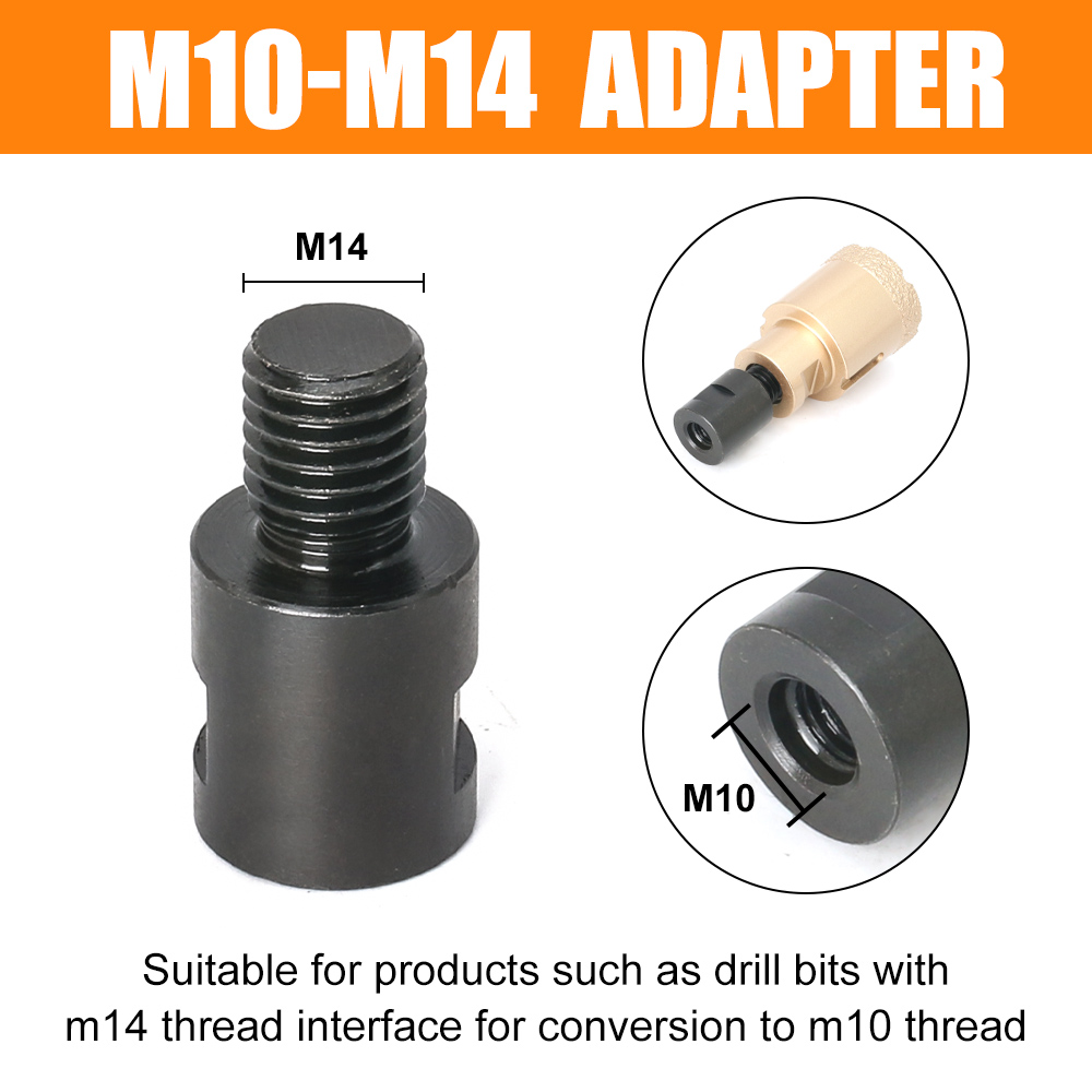 Winkelschleifer m10 m14 5/8-11 Adapter Gewinde Konverter Adapter Schnittstellenanschluss Schraube Pleuelmuttern Schlitzen 100 125 Typ