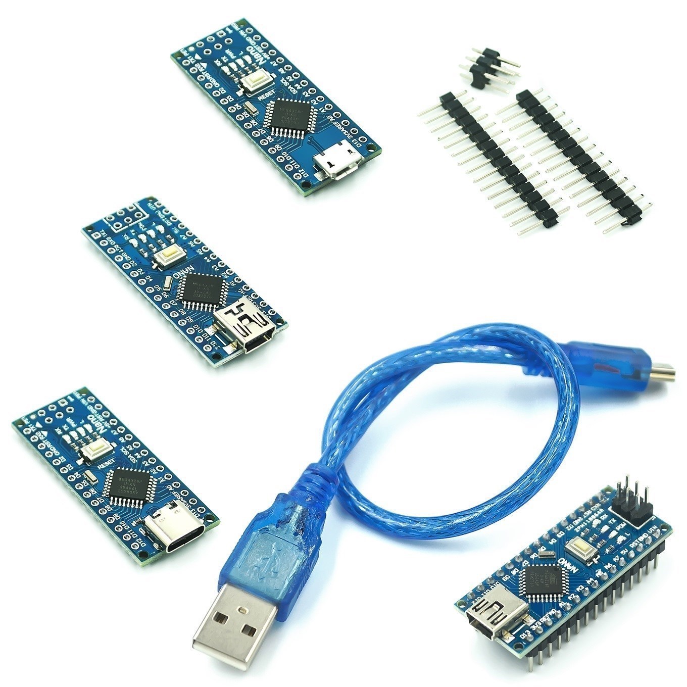 For nano Mini / Type-C Micro USB With The Bootloader Compatible Red Controller Arduino CH340 driver 16Mhz ATMEGA328P