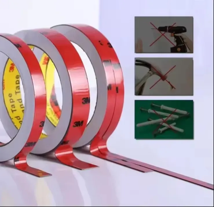 Original 3M VHB Tape 3M Scotch double sided adhesive 3M foam Mounting Waterproof Tape Multipurpose for Car, LED Lights,Office