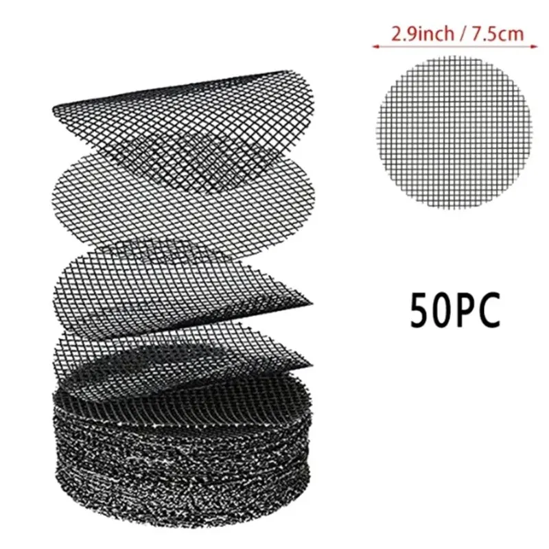 50PCS Verhindern Boden Verlust Atmungsaktive Dichtung Auslaufsichere Entwässerung Blumentopf Loch Mesh Pad Boden Matte Atmungsaktive Entwässerung Dichtung Net