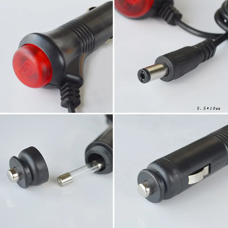 12-24v universal isqueiro soquete adaptador de alimentação com interruptor para motocicleta & carregador de carro à prova de intempéries durável