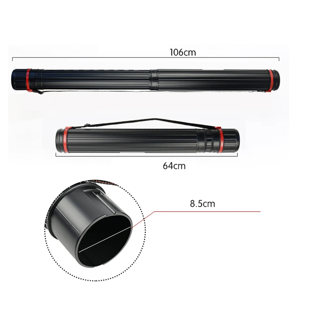 Telescopic Waterproof Painting Storage Tube Artwork Documents Blueprints Maps Protective Storage Cases for Artists Architects