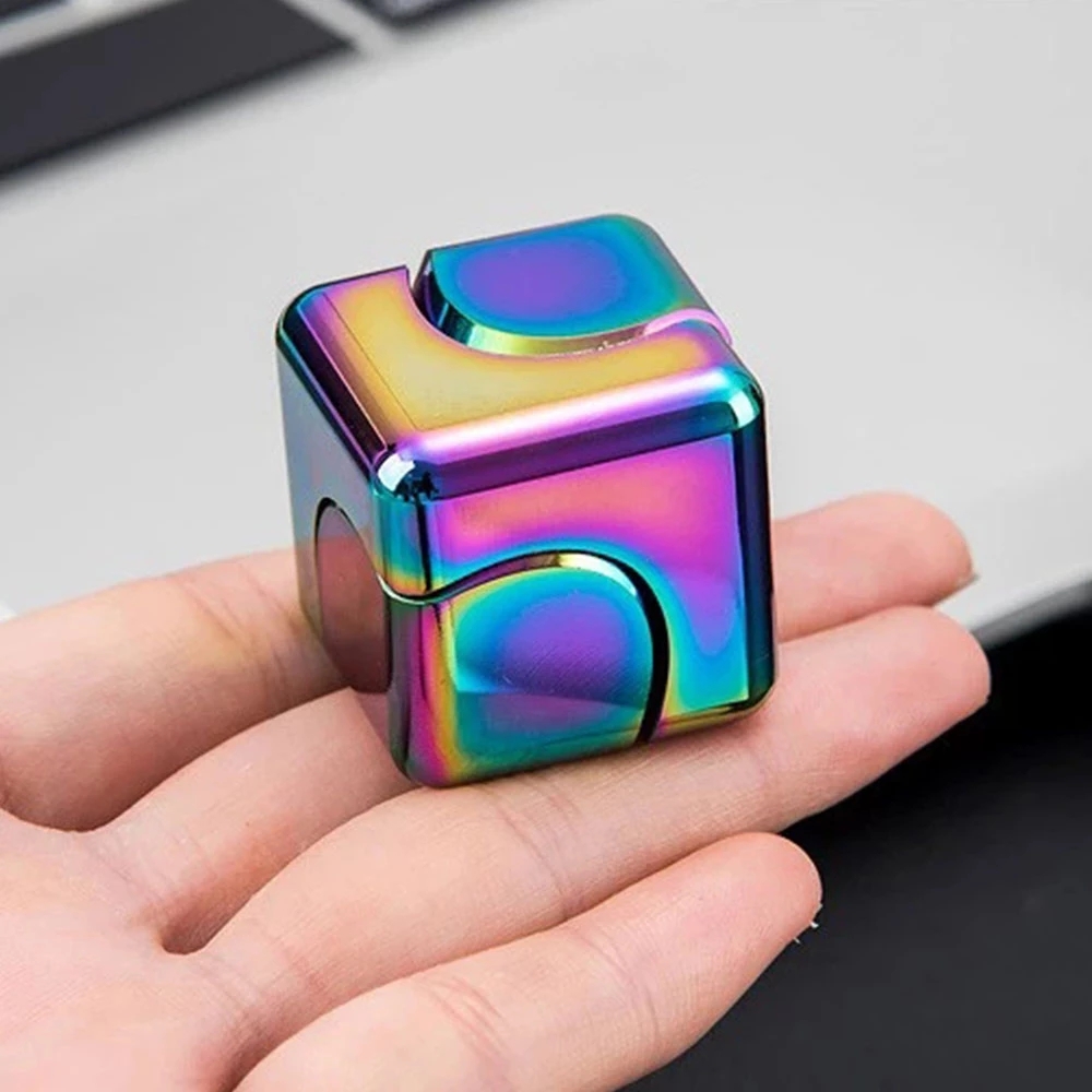 Platz Dekompression Kreisel Würfel Cube Anti-Angst Fingertip Spielzeug Hand Fidget Spinner Vent Spielzeug Flipo Flip Für Kinder