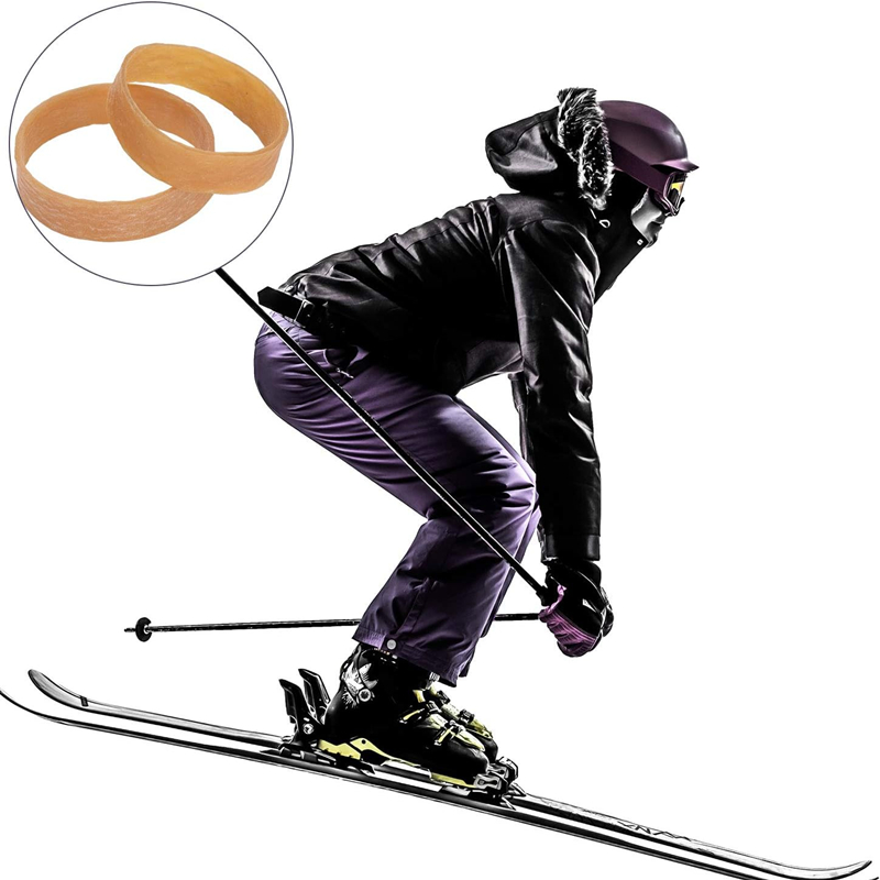 Neue 10PCS Ski Bindung Bremse Halterungen Bremse Retainer Bands Gummi Ringe Brems Band Ski Bindung Ski Ausrüstung Elastizität strap