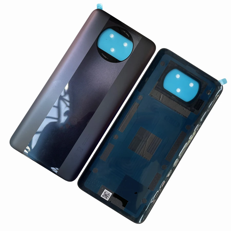 A +++ ฝาครอบด้านหลังสําหรับ Xiaomi POCO X3 / X3 NFC / Mi POCO X3 Pro ฝาหลังแบตเตอรี่ด้านหลังฝาครอบด้านหลังพร้อมกาว
