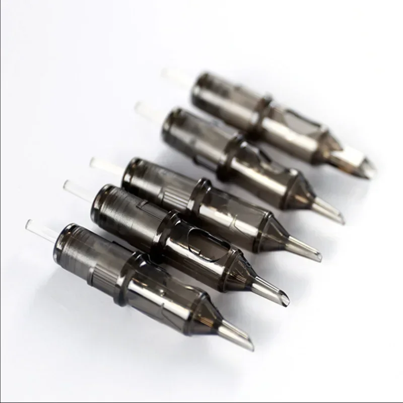 10 Uds 0,35 MM aguja de tatuaje desechable maquillaje semipermanente cartucho de tatuaje aguja máquina de tatuaje de cejas suministros M1 RS RL RM