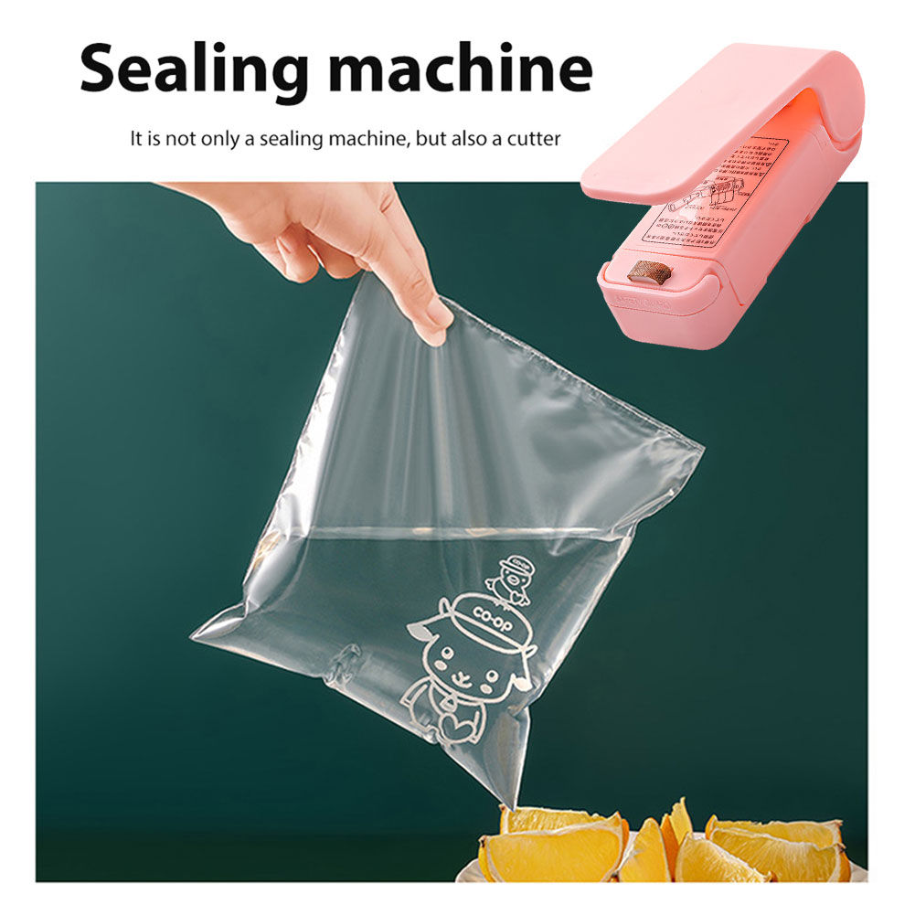 Mini Heat Bag Packaging Sealer Portable Plastic Bag Clip Sealing Machine Food Storage Seal Snack Sealing Kitchen Gadgets