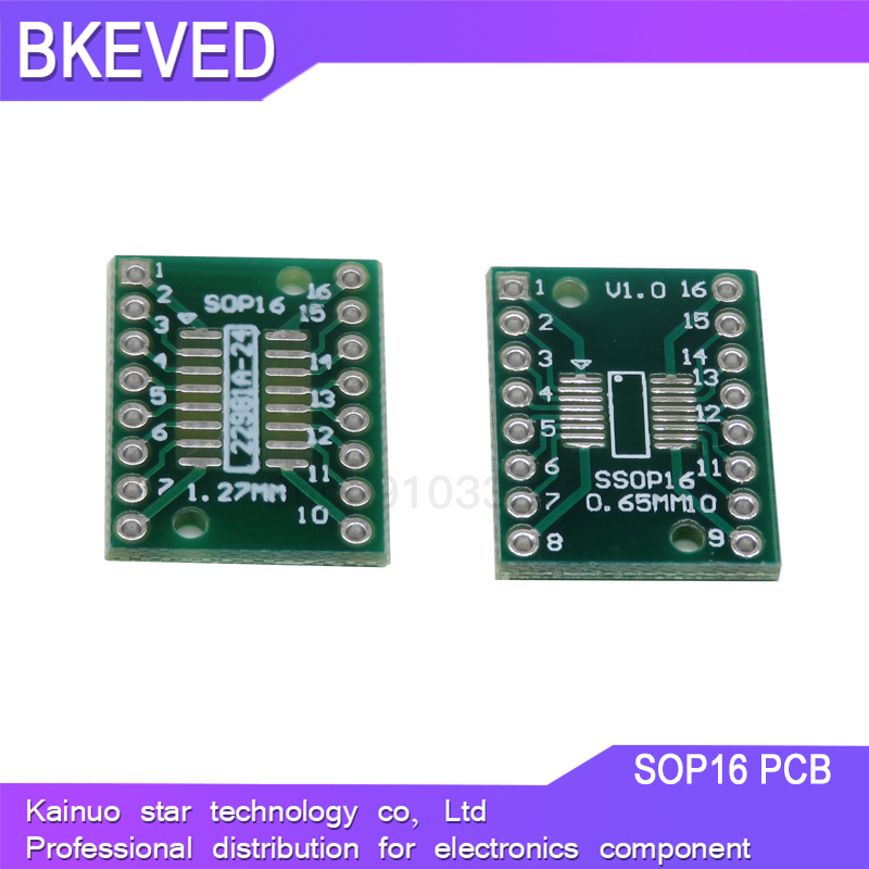 10PCS TSSOP16 SSOP16 SOP-16 SOP16 zu DIP16 Transfer Board DIP Pin Board Pitch Adapter PCB