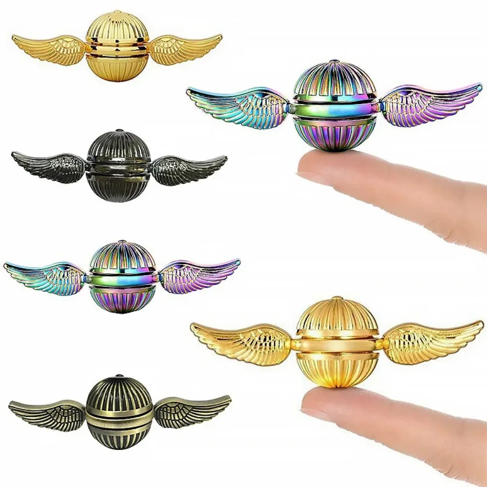 EDC Fidget Spinner jouet bout des doigts ailes rotatives Gyroscope anti-Stress jouet enfants adulte rotatif boule métallique bureau