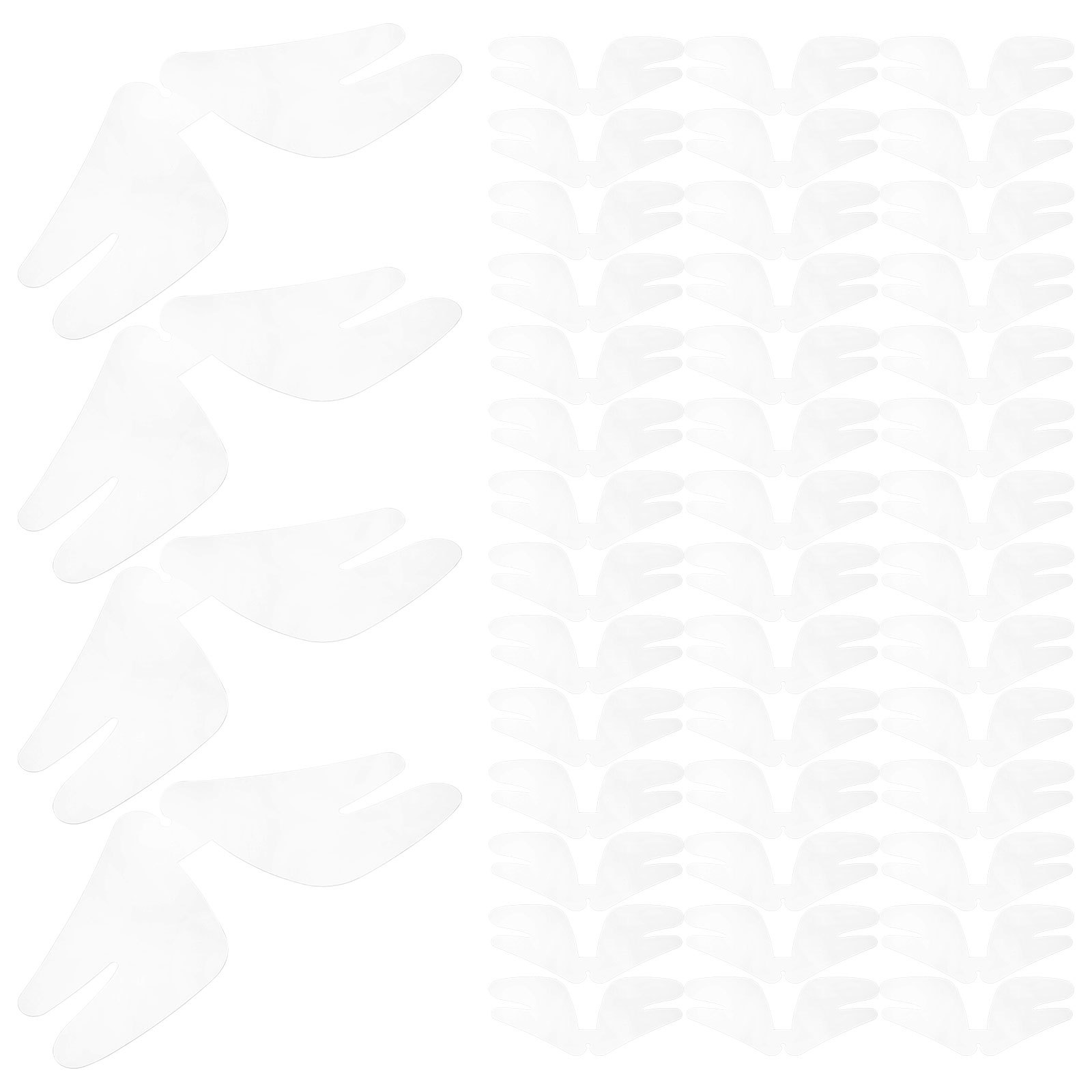 100 stks Vlinder Transparant Shirt Kraag Shaper Ondersteuning Voor Mannen Overhemden Kraag Inserts Shaper