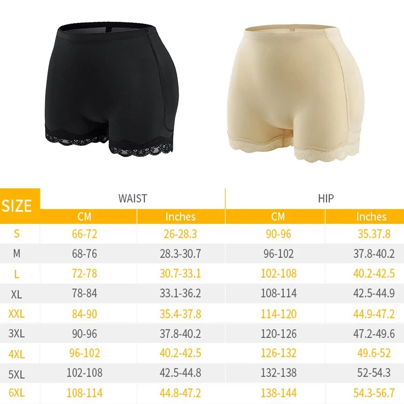 Body Shaper Ondergoed Met Heupen Pads Filler Sexy Butt Lifter Enhancer Controle Slipje Buik Glad Shapewear Nep Bil Plus