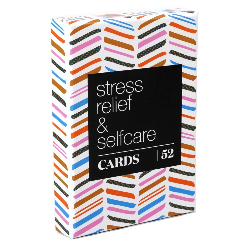 52 Tarjetas para el estrés, menos y el cuidado personal, juego de atención plena, ejercicios de meditación, alivio de la ansiedad, relajación
