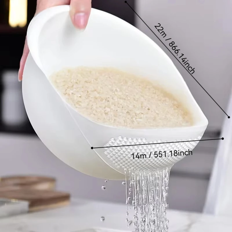 1pc-coador de plástico tigela de arroz cesta de drenagem tigela de frutas cesta de drenagem de lavagem com alça cesta de lavagem organizador de cozinha em casa
