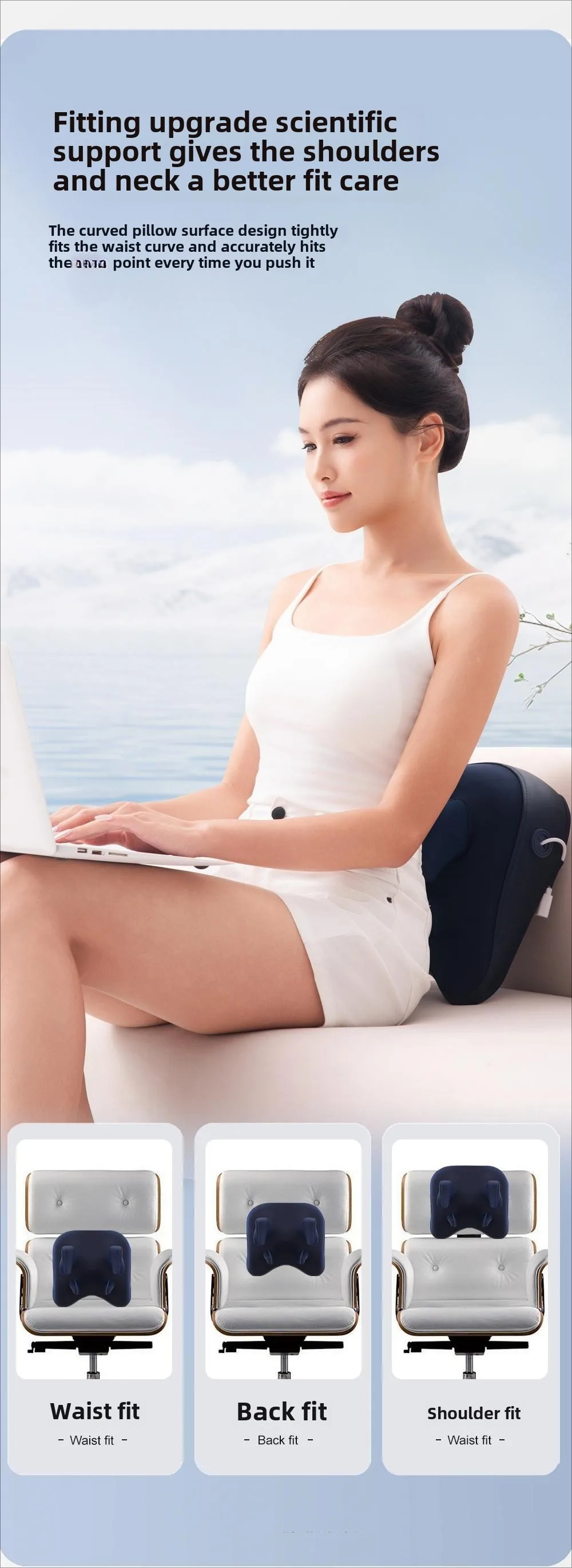 Trapezium Massagekussen Draadloze elektrische auto Thuismassager Verwarming Taille Nek Been Cervicale Shiatsu Kneden Oplaadbaar