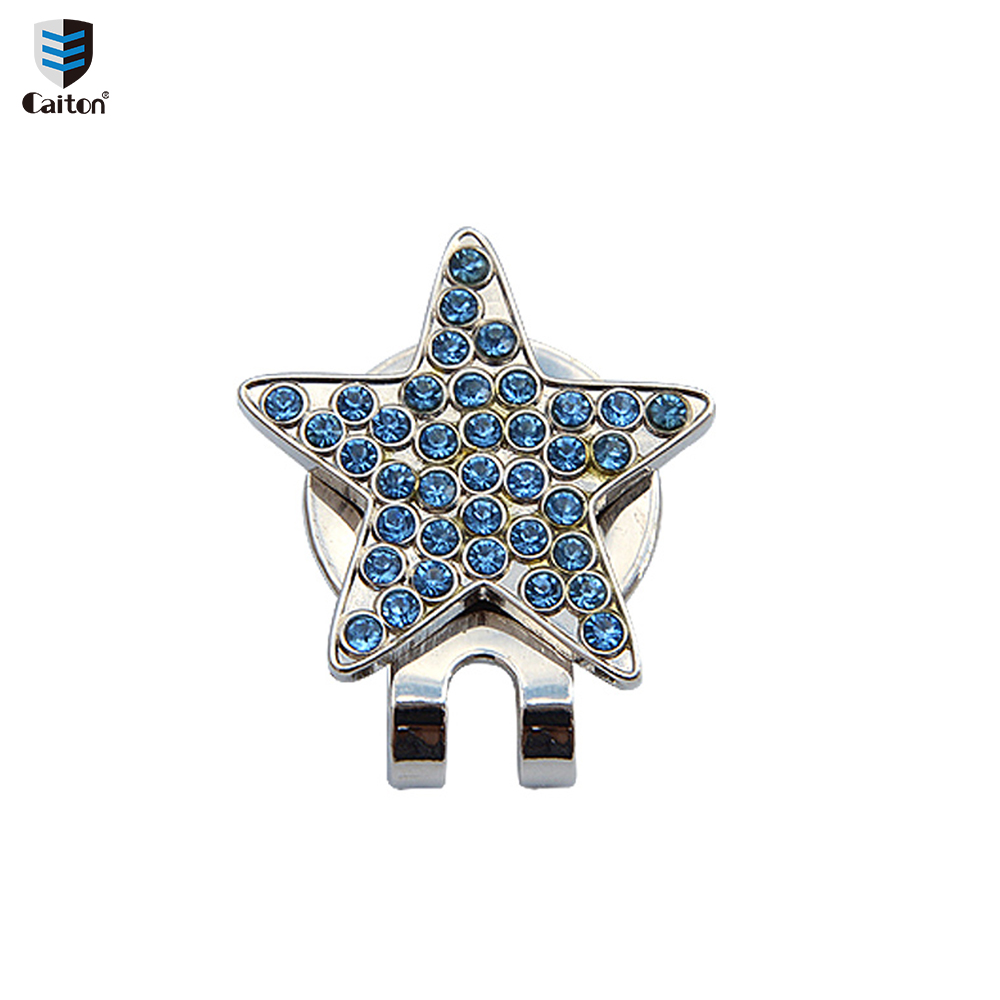 Caiton Golf Cap Clip, Crystal Series, kreatives Muster, Golfballmarker