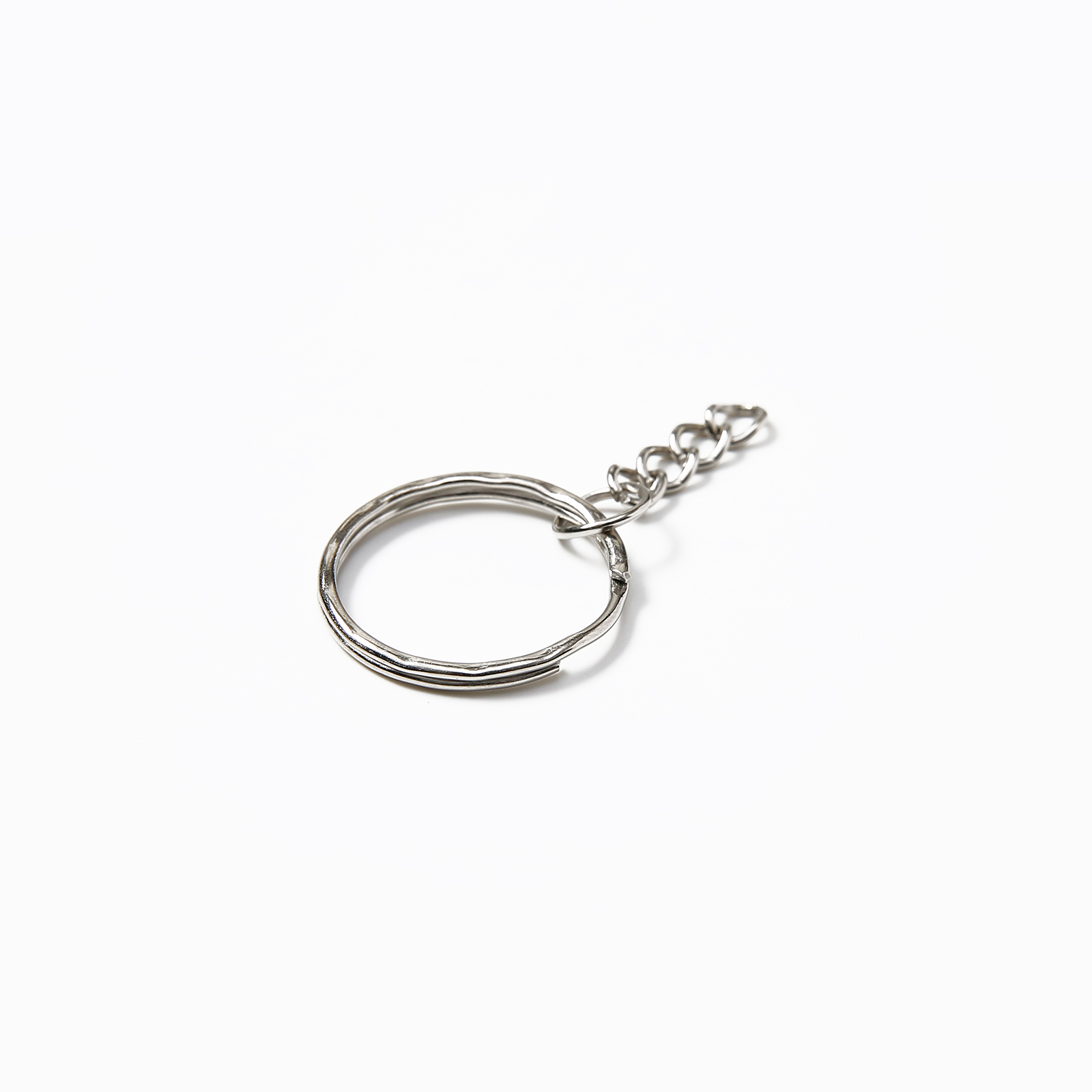 10/50/100/200 pcs Silver Metal Split Key Ring with Chain Jump Rings for DIY Findings Making Keychain Accessories