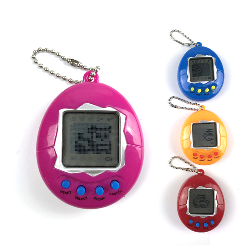 เด็กใหม่ปีของขวัญสร้างสรรค์สัตว์เลี้ยงอิเล็กทรอนิกส์เกม Tamagotchi ของเล่นเสมือนสัตว์เลี้ยงของเล่นอิเล็กทรอนิกส์ MINI Key CHAIN ของขวัญเด็ก